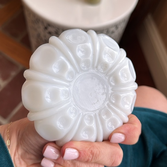 Vintage Milk Glass Coaster - Picture 6 of 6